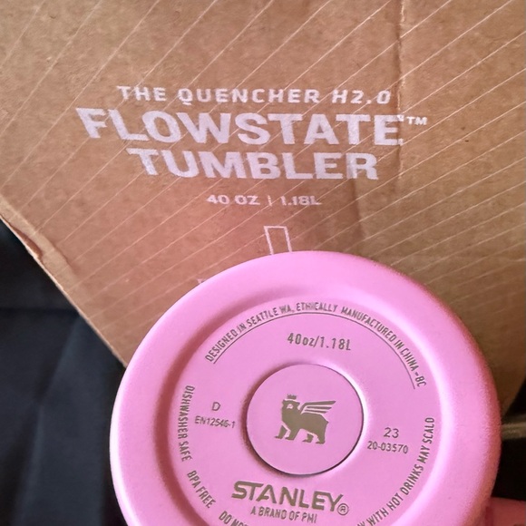 New Stitch Stanley Pink Checker Tumbler with Straw 40oz - Picture 5 of 5